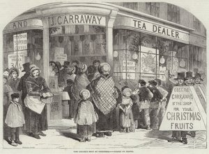De kruidenierswinkel met Kerstmis